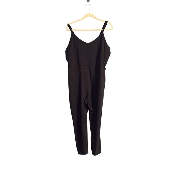 Old Navy Jumpsuit Womens 2X Black Active Powesoft Go Dry Sleeveless Stretch - Picture 1 of 5